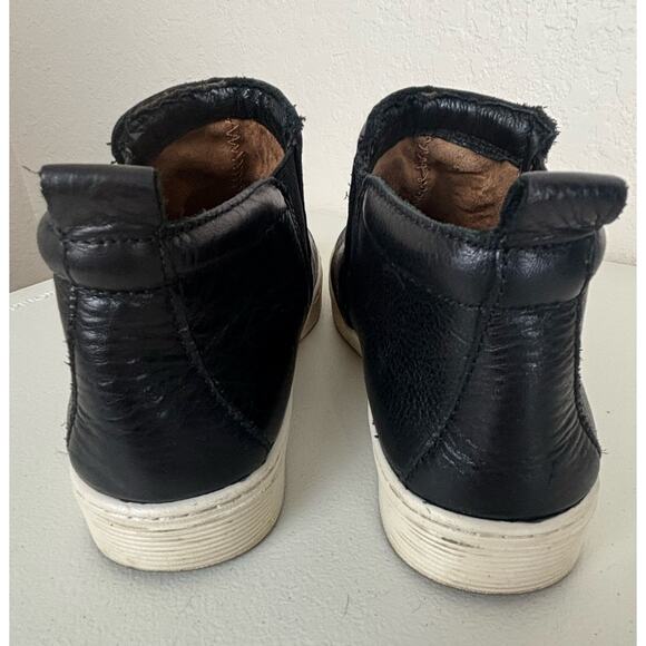 Sofft Black Leather Ankle Boot Somer Chelsea Sneakers Size 11 - Picture 3 of 10